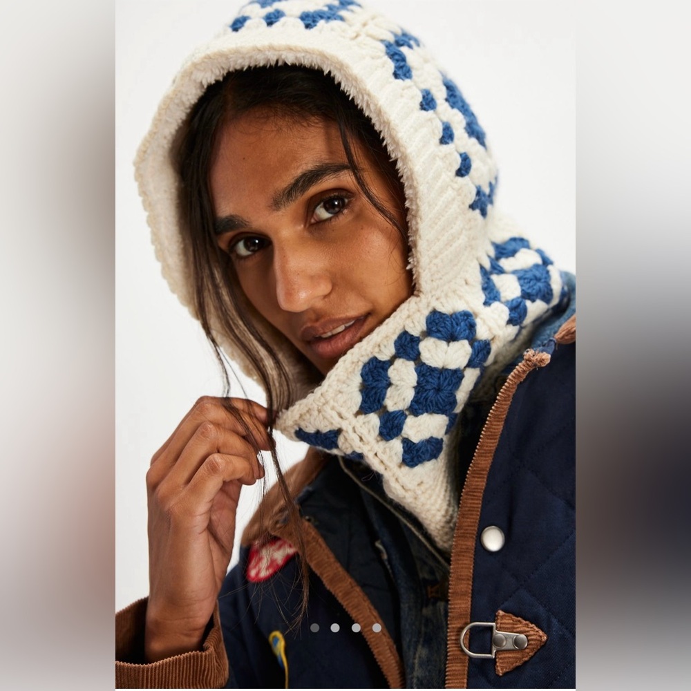 Free People Crochet Balaclava